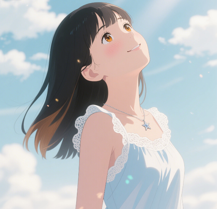 仰头望着你的头像